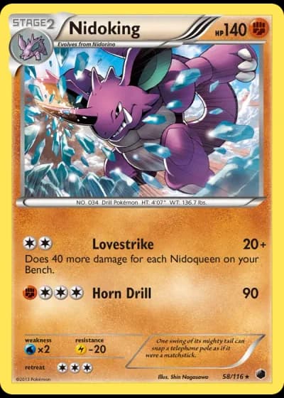 Nidoking #58/116 — Plasma Freeze