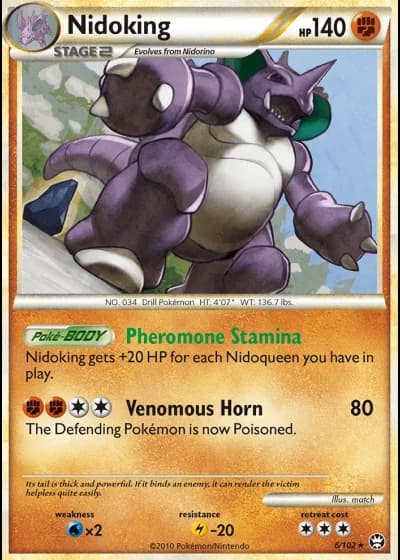 Nidoking #6/102 — Triumphant