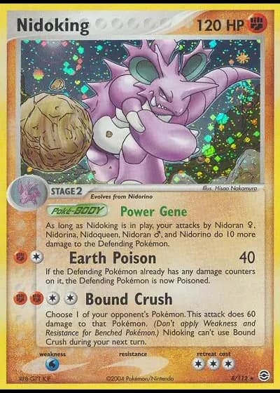 Nidoking #8/112 — EX RossoFuoco e VerdeFoglia