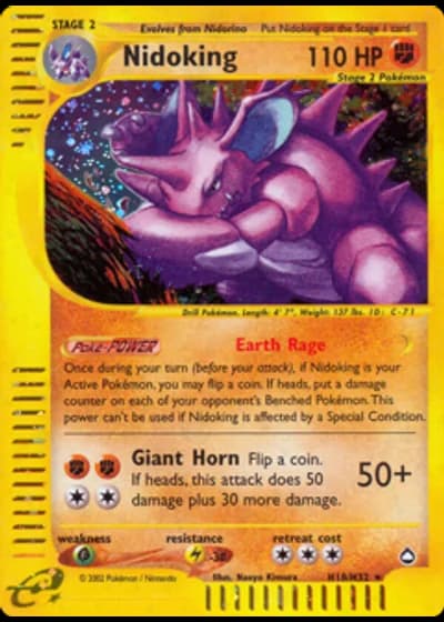 Nidoking H18/147 — Aquapolis