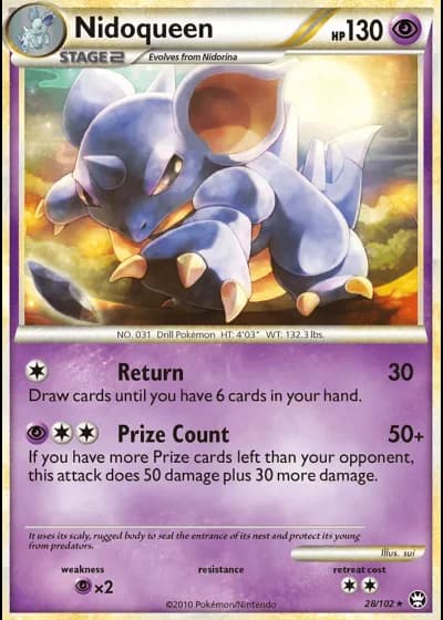 Nidoqueen #28/102 — Triumphant