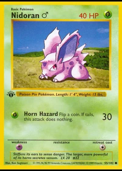 Nidoran♂ #55/102 — Set Base