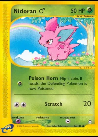 Nidoran♂ #96/147 — Aquapolis