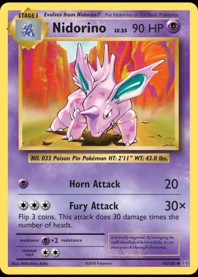 Nidorino #44/108 — Evolutions