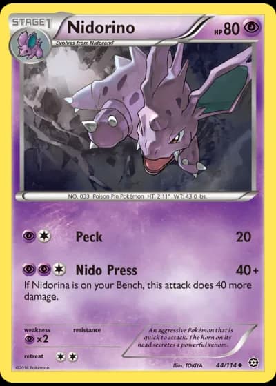 Nidorino #44/114 — Steam Siege