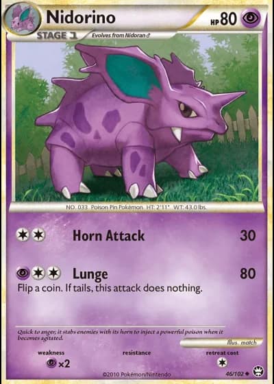 Nidorino #46/102 — Triumphant