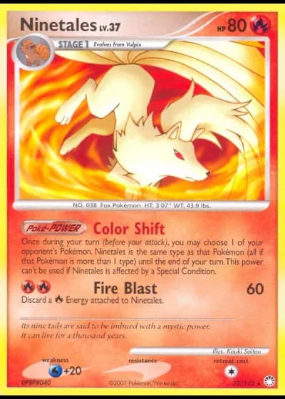 Ninetales #32/123 — Tesori Misteriosi