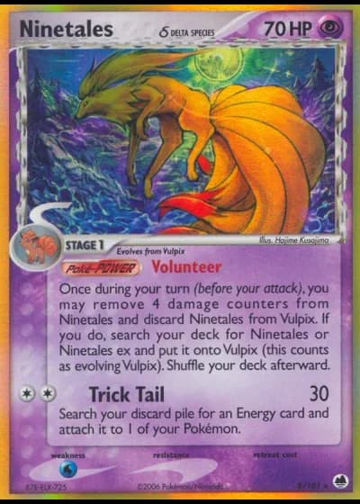 Ninetales #8/101 — Dragon Frontiers