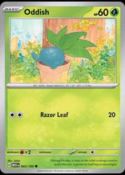 Oddish #043/165 — 151