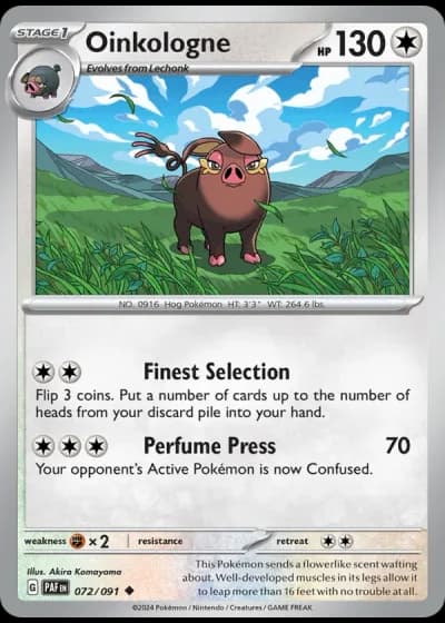 Oinkologne #072/91 — Paldean Fates