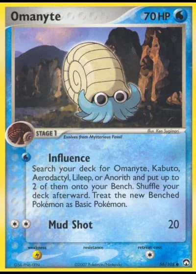 Omanyte #56/108 — Power Keepers