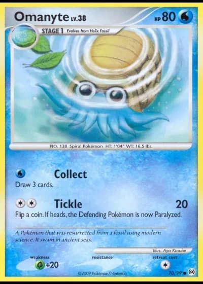 Omanyte #70/99 — Arceus