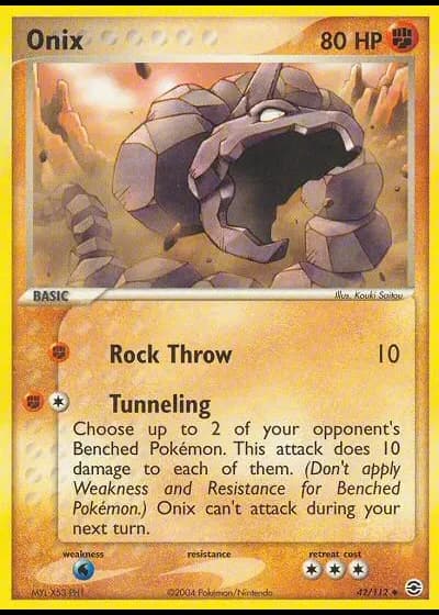 Onix #42/112 — EX Feuerrot & Blattgrün