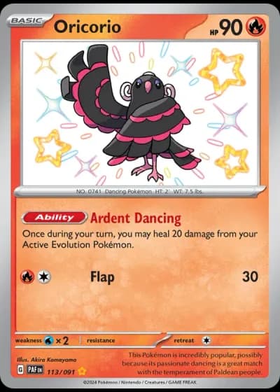Oricorio #113/91 — Paldean Fates
