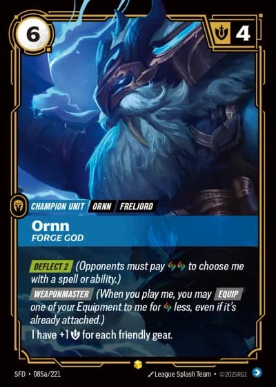 Ornn, Forge God #085a/303 — Spiritforged