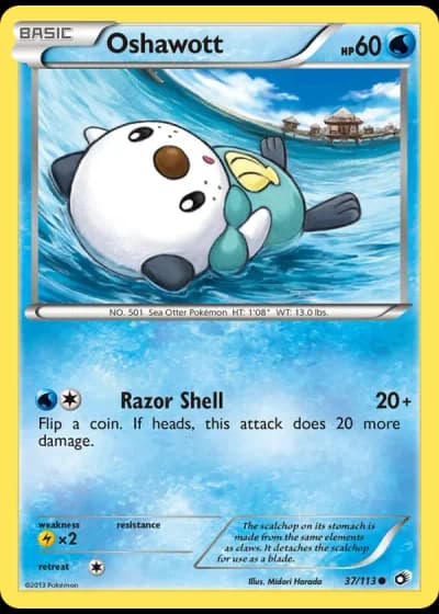 Oshawott #37/113 — Legendary Treasures