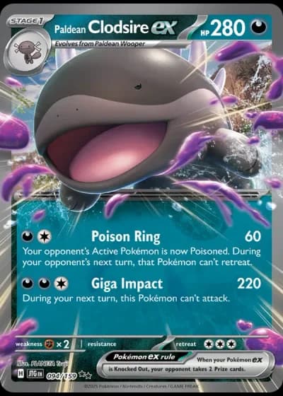 Paldean Clodsire ex #094/159 — Journey Together