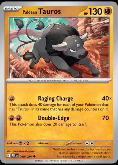 Paldean Tauros #048/94 — Phantasmal Flames