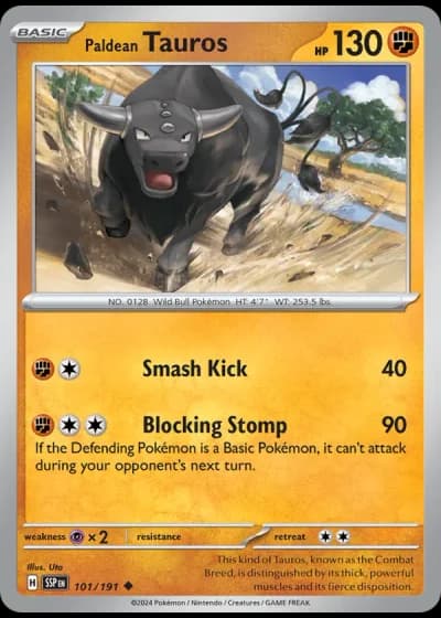 Paldean Tauros #101/191 — Surging Sparks
