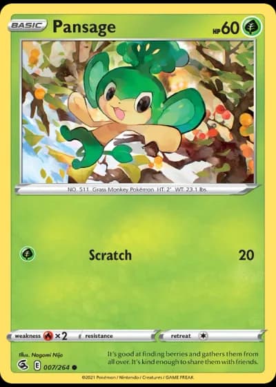 Pansage #7/264 — Fusion Strike