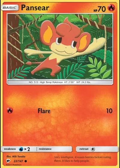 Pansear #22/147 — Burning Shadows