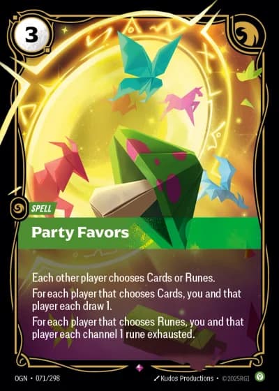 Party Favors #071/352 — Origins
