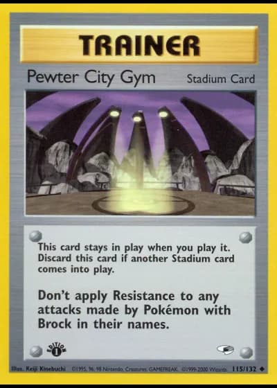 Pewter City Gym #115/132 — Gym Heroes