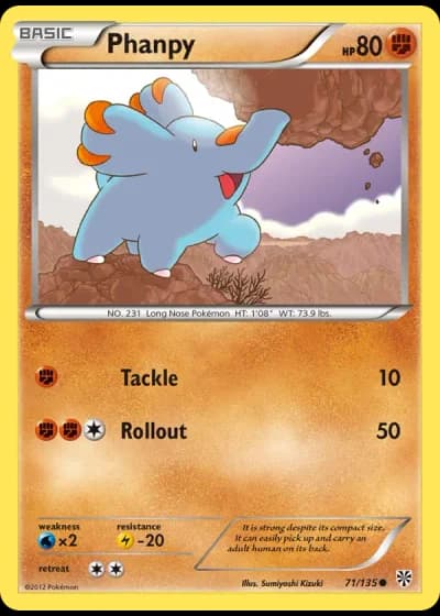 Phanpy #71/135 — Plasma Storm