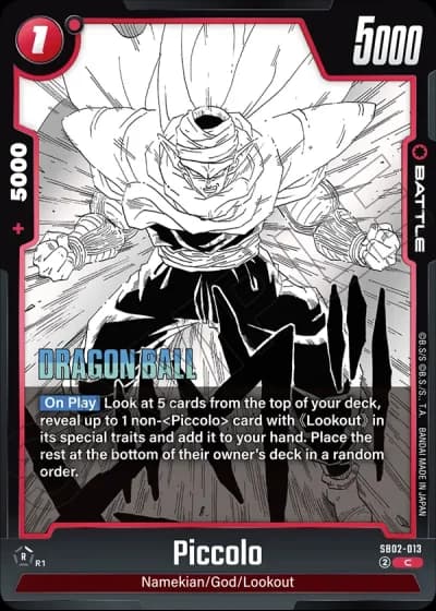 Piccolo  SB02-013 — Manga Booster 02 (SB02)