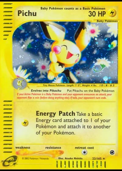 Pichu #22/165 — Expedition Base Set