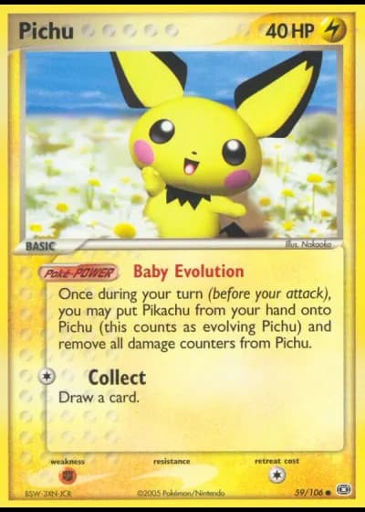 Pichu #59/106 — Emerald