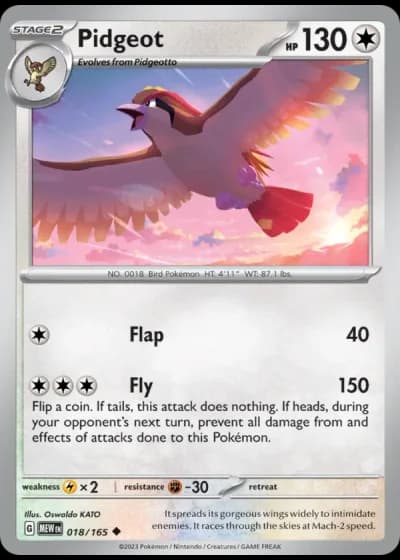 Pidgeot #018/165 — 151