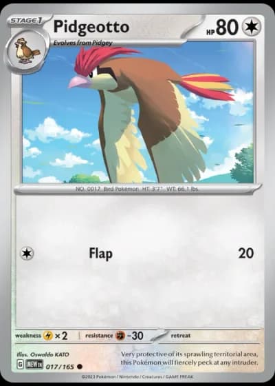 Pidgeotto #017/165 — 151