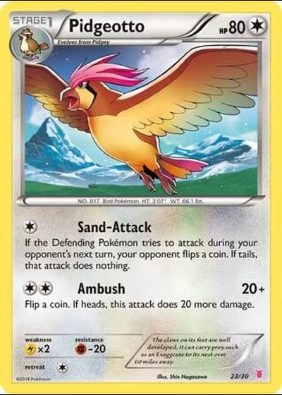 Pidgeotto #23/30 — XY trainer Kit (Wigglytuff)
