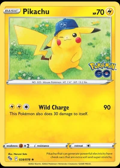 Pikachu #028/78 — Pokémon GO