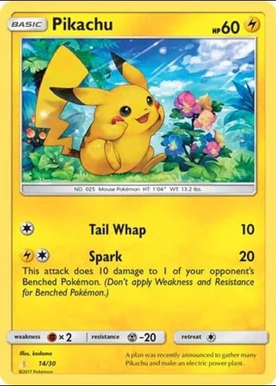 Pikachu #14/30 — SM trainer Kit (Alolan Raichu)