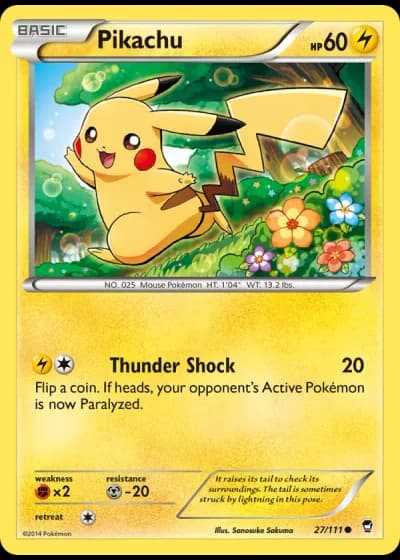 Pikachu #27/111 — Furious Fists