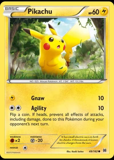Pikachu #48/162 — BREAKthrough