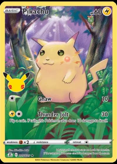 Pikachu #5/25 — Celebrations