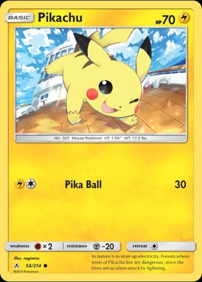 Pikachu #54/214 — Unbroken Bonds