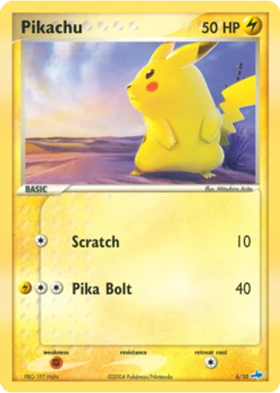 Pikachu #6/10 — EX trainer Kit (Latios)