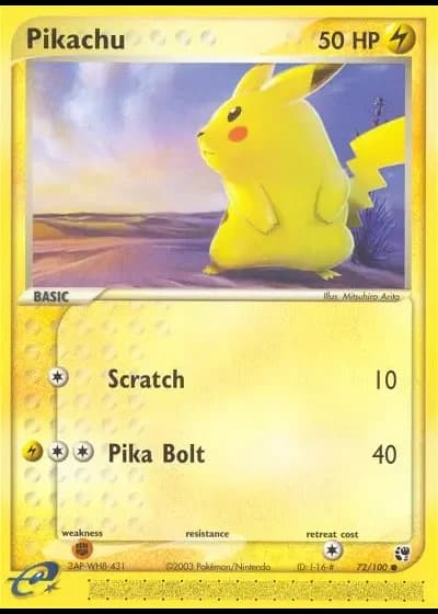 Pikachu #72/100 — Sandstorm