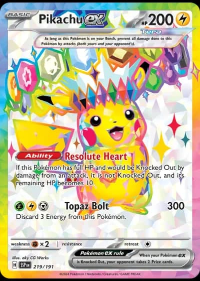 Pikachu ex #219 — Surging Sparks