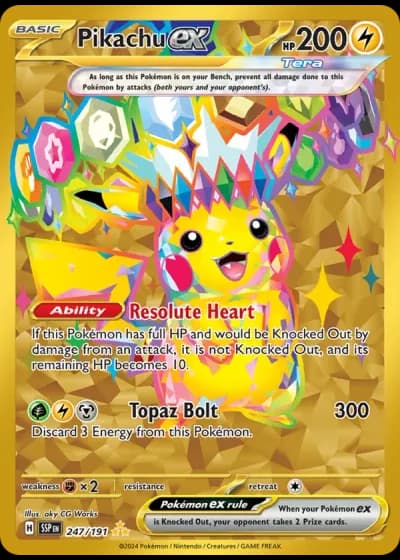 Pikachu ex #247/191 — Surging Sparks