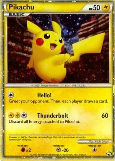 Pikachu — Pikachu World Collection 2010
