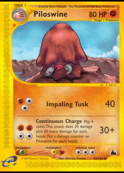 Piloswine #43/144 — Skyridge
