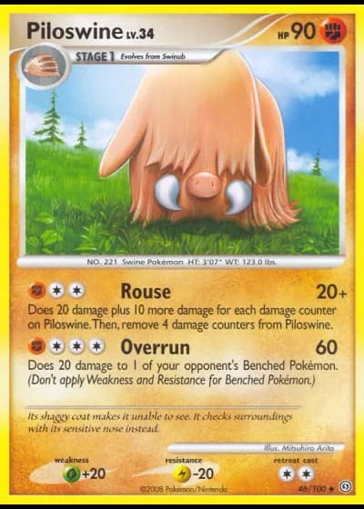 Piloswine #46/100 — Stormfront