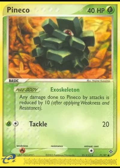 Pineco #71/97 — Dragon