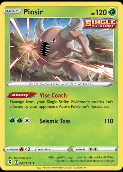 Pinsir #1/203 — Evolving Skies