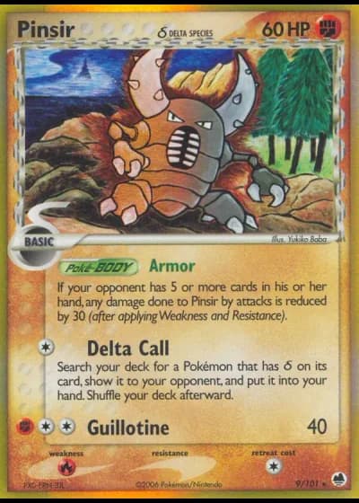 Pinsir #9/101 — EX Dragon Frontiers